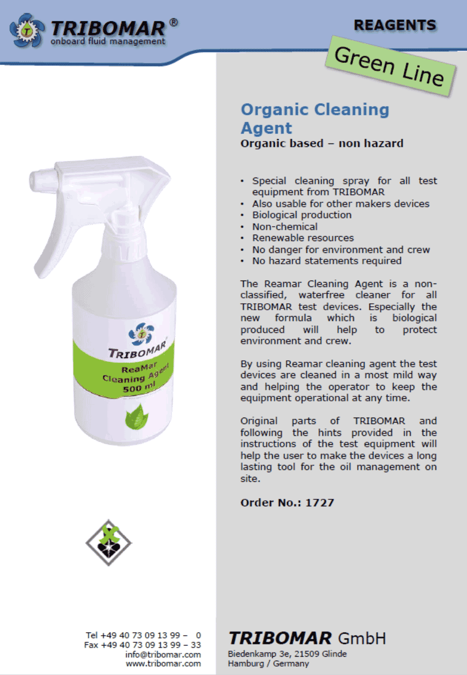 Organic Cleaning Agent 04-2021